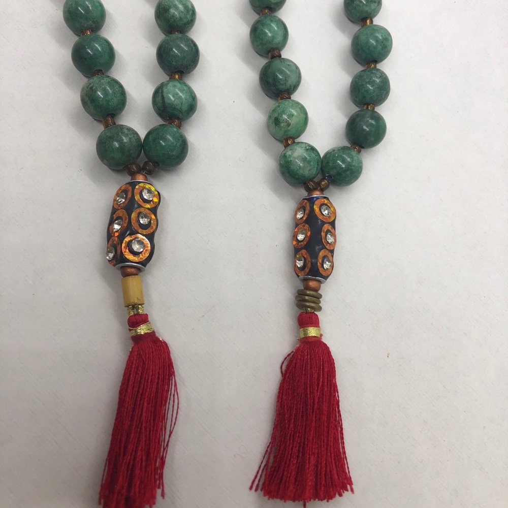 Handmade boho tassel necklaces